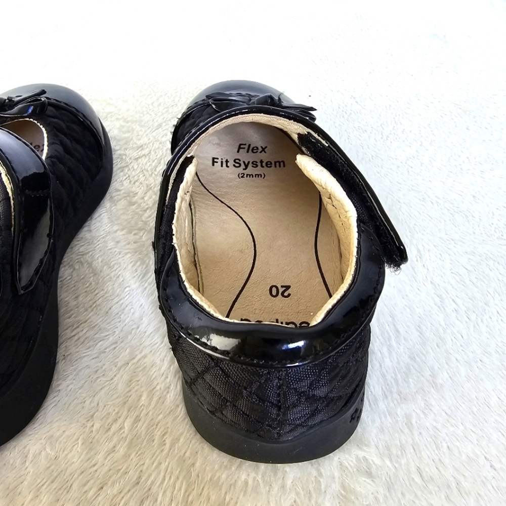 PEDIPED | Little Girl's Naomi Dress School Shoes w/Flex Fit System, EU 20, Black - Picture 5 of 15